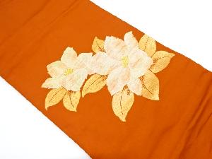 リサイクル　草花模様織り出し名古屋帯